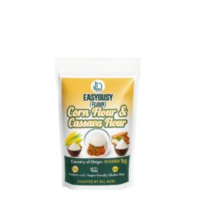 EasyBusy Nigerian Multi-Purpose Flour - Corn & Cassava Blend for Fufu & Gluten-Free Baking (1kg)