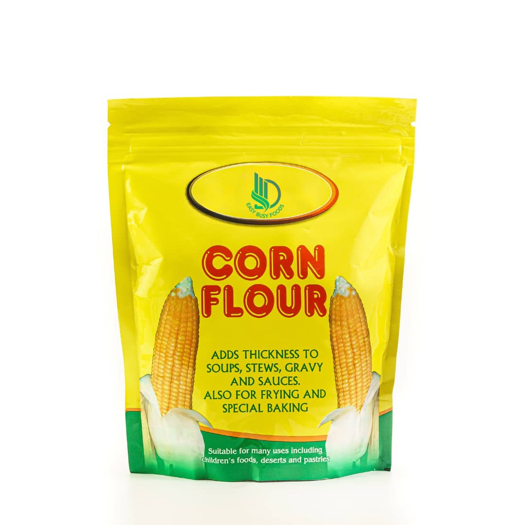 EasyBusy Foods Premium Corn Flour - Versatile, Gluten-Free Thickening Agent for Baking, Frying & Sauces