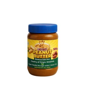 EasyBusy Nigerian Peanut Butter - Creamy & Naturally Sweetened with Dates (500g)