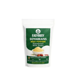 EasyBusy Instant Soya Milk Powder with Dates - Protein-Rich, Vegan-Friendly Drink (500g)