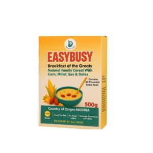 EasyBusy Nigerian Tom Brown – Plant-Based Protein Porridge with Corn, Millet, Soy & Dates